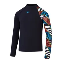SPEEDO DIGITAL LONG SLEEVE RASH TOP Swimwear Boy Sun Protection