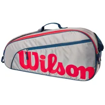 WILSON JUNIOR 3 PACK GREY EQT/Red Bag