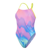 SPEEDO ALLOVER DIGITAL TIE BACK Swimwear Women Swimsuit