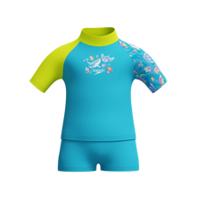 SPEEDO Swimwear Infant Sun Protection Digital Short Sleeve Rash Top Set