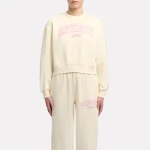 REEBOK PEARL VARSITY CREWNECK SWEATSHIRT Women Sweatshirt Classic