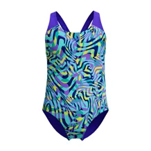 SPEEDO Girls Digital Allover Splashback Swimwear Girl Swimsuit