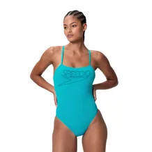 SPEEDO Endurance+ Logo Thin StrapSwimwear Women Swimsuit